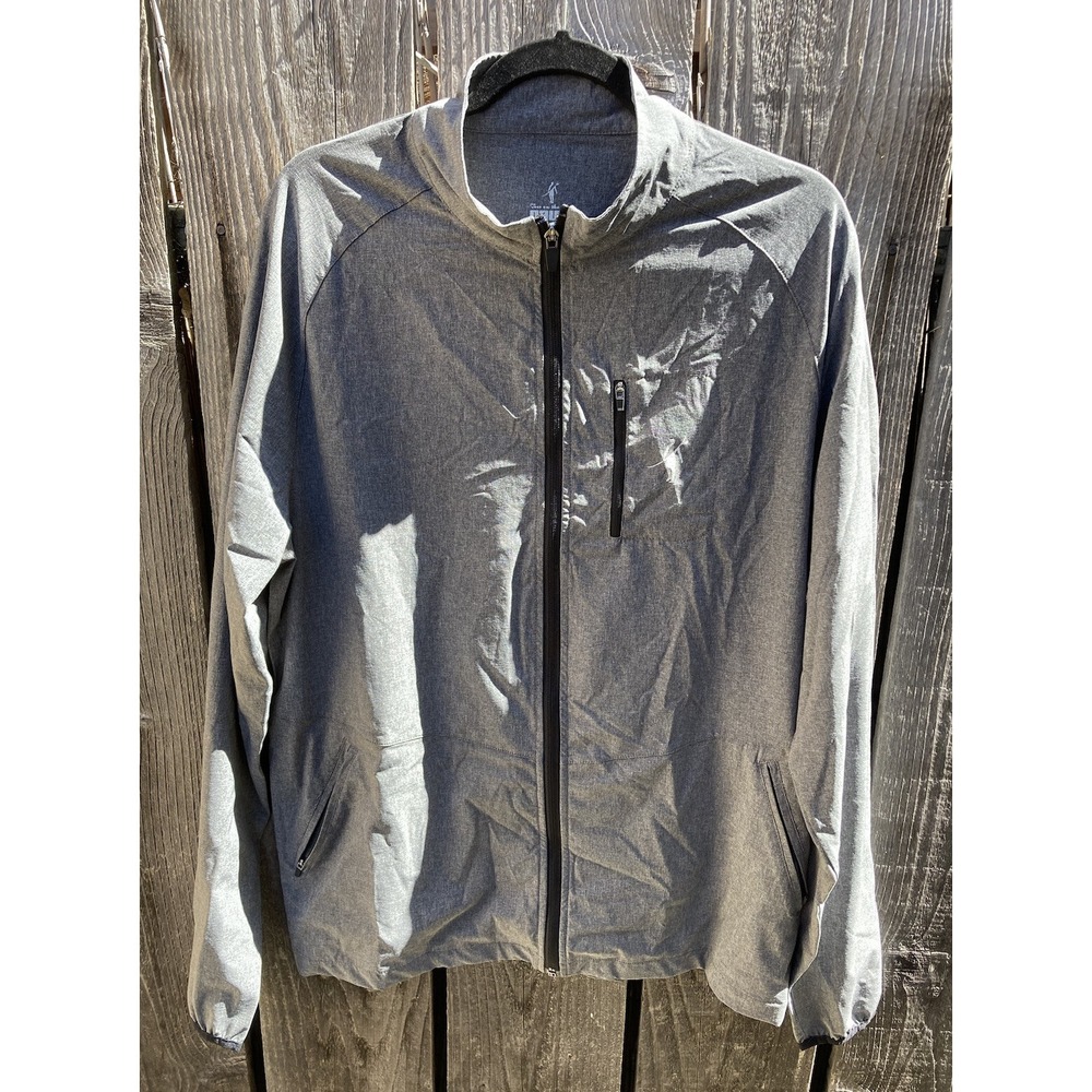 Men's Toes on the Nose Jacket Gray Full-Zip Dawn Patrol L Poly Beach Surf UPF